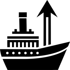 Obraz premium vector illustration of a boat