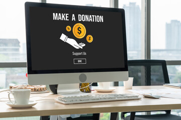 Online donation platform offer modish money sending system for people to transfer on the internet