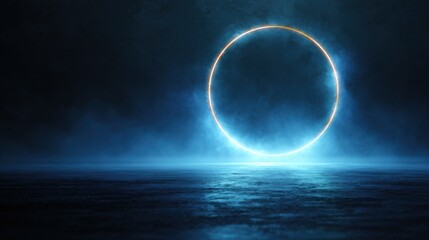 Glowing Ring in Smoky Atmosphere