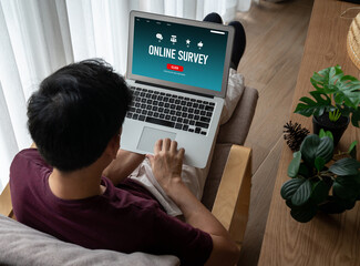 Online survey form for modish digital information collection on the internet network
