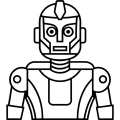 Minimal Robot Face Vector