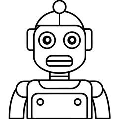 Minimal Robot Face Vector