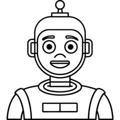 Minimal Robot Face Vector