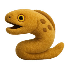 Fototapeta premium PNG Cute plush eel illustration