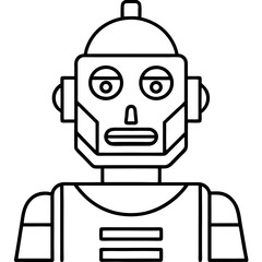 Minimal Robot Face Vector