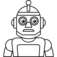 Minimal Robot Face Vector