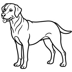 Chesapeake Bay Retriever Silhouette Vector