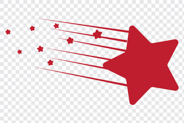 Falling Stars icon collection Falling stars, Vector illustration
