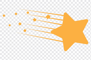 Falling Stars icon collection Falling stars, Vector illustration
