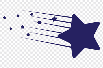 Falling Stars icon collection Falling stars, Vector illustration