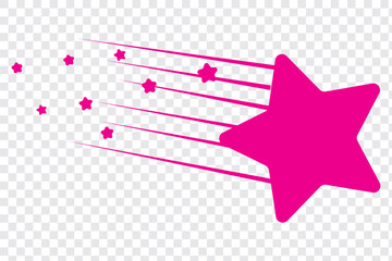 Falling Stars icon collection Falling stars, Vector illustration