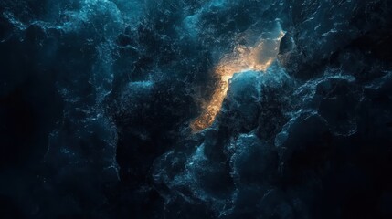 Abstract dark rocky landscape