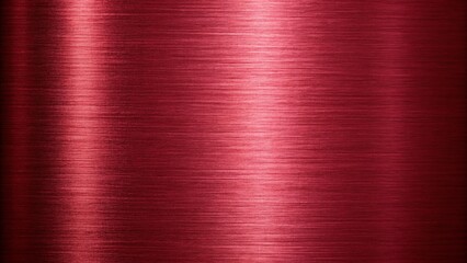 A vibrant red metal texture with horizontal brushed lines creates a shiny surface