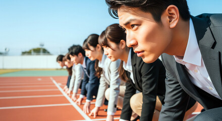 Obraz premium 新卒・入社・新入社員・若手社員・新社会人