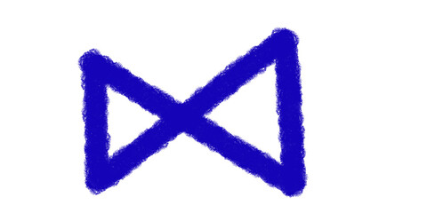 Three downward-pointing scribble arrows in yellow, red, and blue crayon hand-drawn style isolated on white background, abstract motion symbols for infographic, direction, download, or UX navigation

