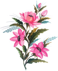 bouquet of pink lilies