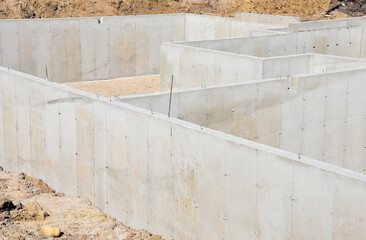 Basement of New Home Construction