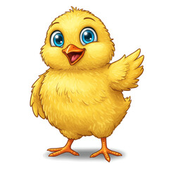 Cartoon Baby Chick Vector Illustration