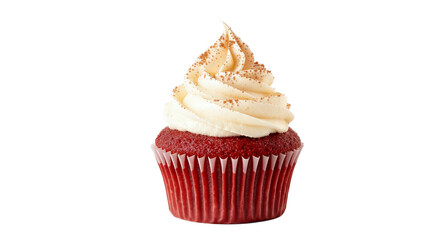 Red Velvet Cupcake with Cream Cheese Frosting Delicious Dessert Sweet Treat Bakery Item