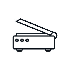 scanner icons isolated on White Background. Flat style design
