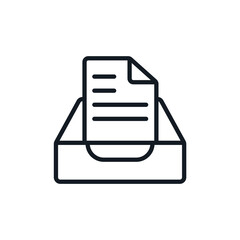 outbox icons isolated on White Background. Flat style design