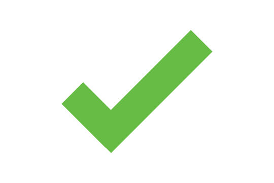 green check mark icon vector