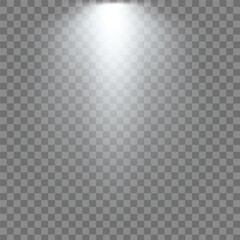 Illumination Spotlight: A radiant beam of light descends, illuminating a scene with an ethereal glow, perfect for artistic expression. 