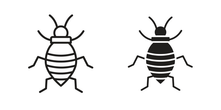 Bedbug icon pack. Flat Vector Icon Design Element.