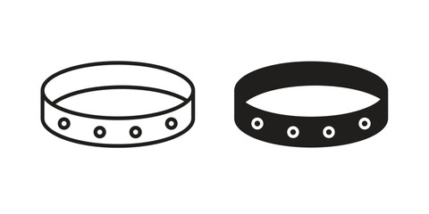 Bracelet icon pack. Flat Vector Icon Design Element.