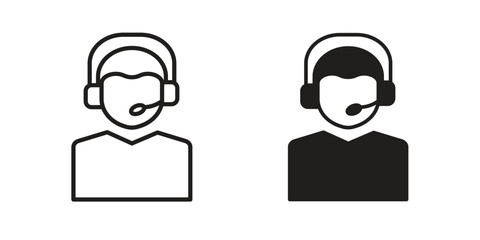 Callcenter icon pack. Flat Vector Icon Design Element.