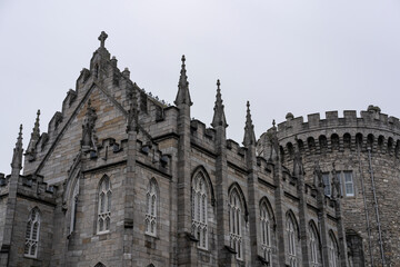 Gothic building in Dublin Ireland 