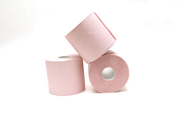 白背景のトイレットペーパー