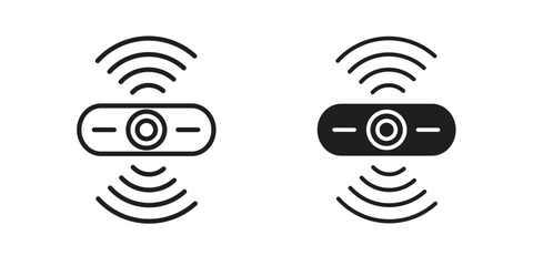 Sensor icon pack. Flat Vector Icon Design Element.