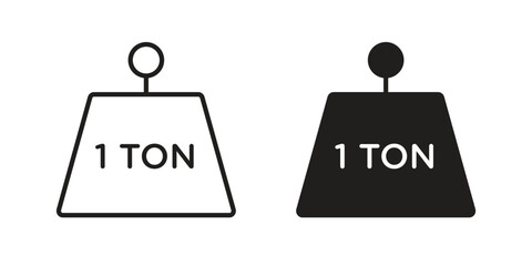 Tonne icon pack. Flat Vector Icon Design Element.