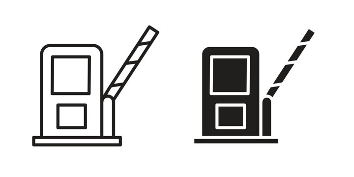 Toll road icon pack. Flat Vector Icon Design Element.