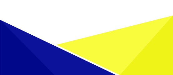 Blue Yellow Header Footer Banner. Business Frame Border Abstract Transparent. Vector Design
