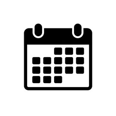 Calendar or appointment schedule flat icon icon for apps and websites 