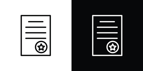 License icon vector, Symbol, logo illustrations