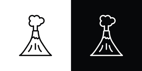 Volcano icon vector, Symbol, logo illustrations