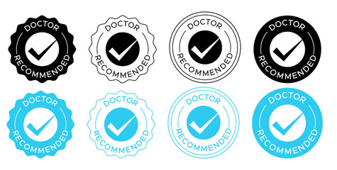 Doctor Recommended vector badge
