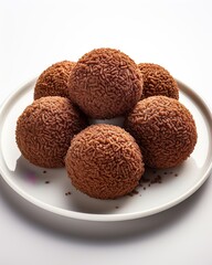  Brazilian brigadeiros on plate 