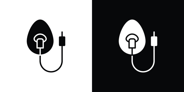Anesthesia icon in trendy stroke thin linear style.