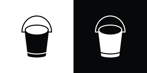 Bucket icon vector, Symbol, logo illustrations