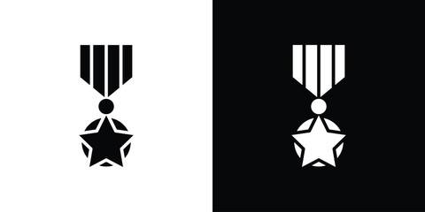 Condecoration icon in trendy stroke thin linear style.