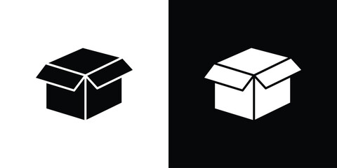 Open box icon vector, Symbol, logo illustrations