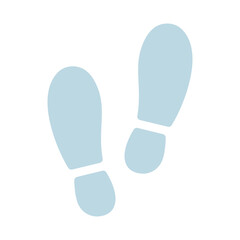 Shoe Prints Vector Icon.