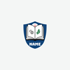 3857 educational logo school college university learning institute book academy organization