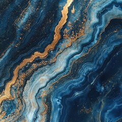 Fototapeta premium Elegant blue and gold marble texture. Perfect for luxury designs, websites, and home decor. Ideal for print and digital use.