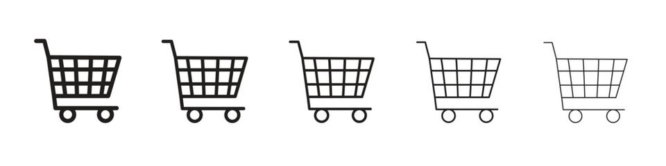 Cart icon vector, Symbol, logo illustrations