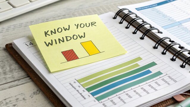 Colorful Bar Graphs and Sticky Note on Open Planner for Business Analysis